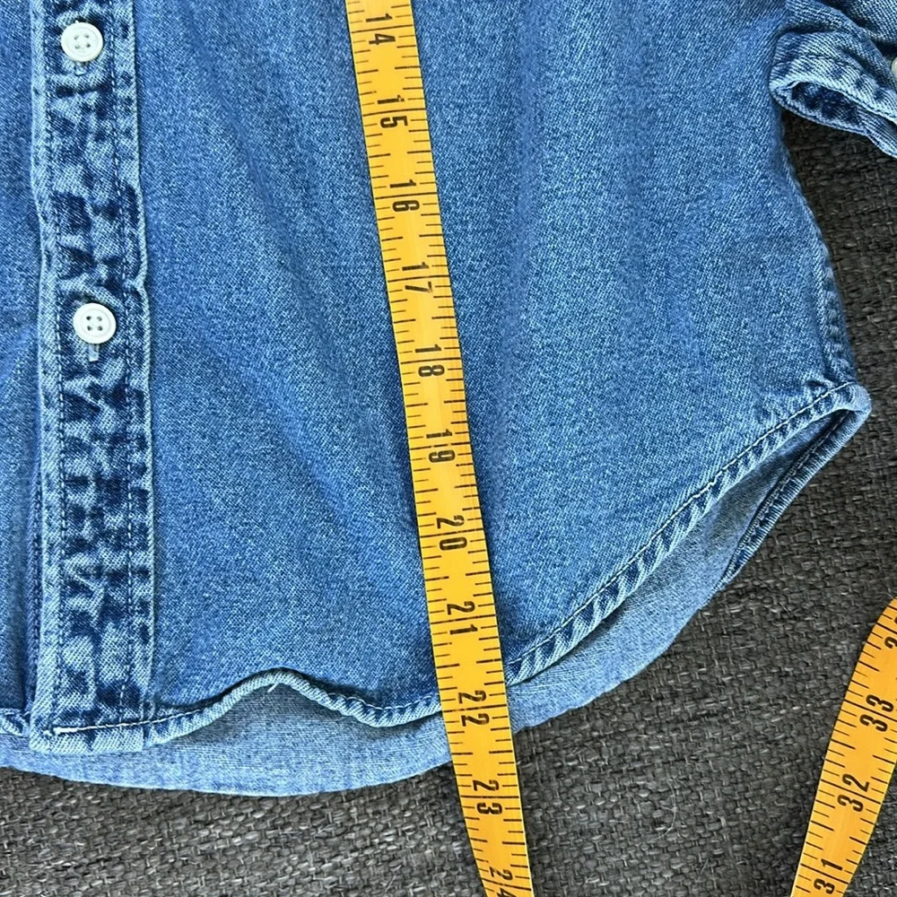Gap Kids Boys denim Button Down Shirt Size Medium